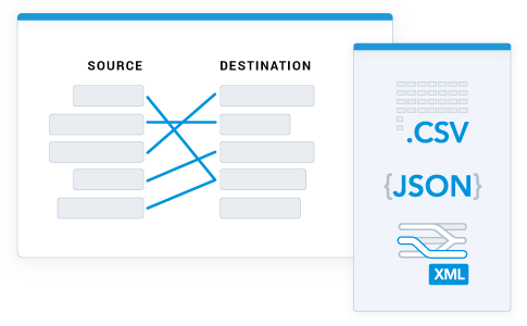 No-Code Source to Destination Mapping