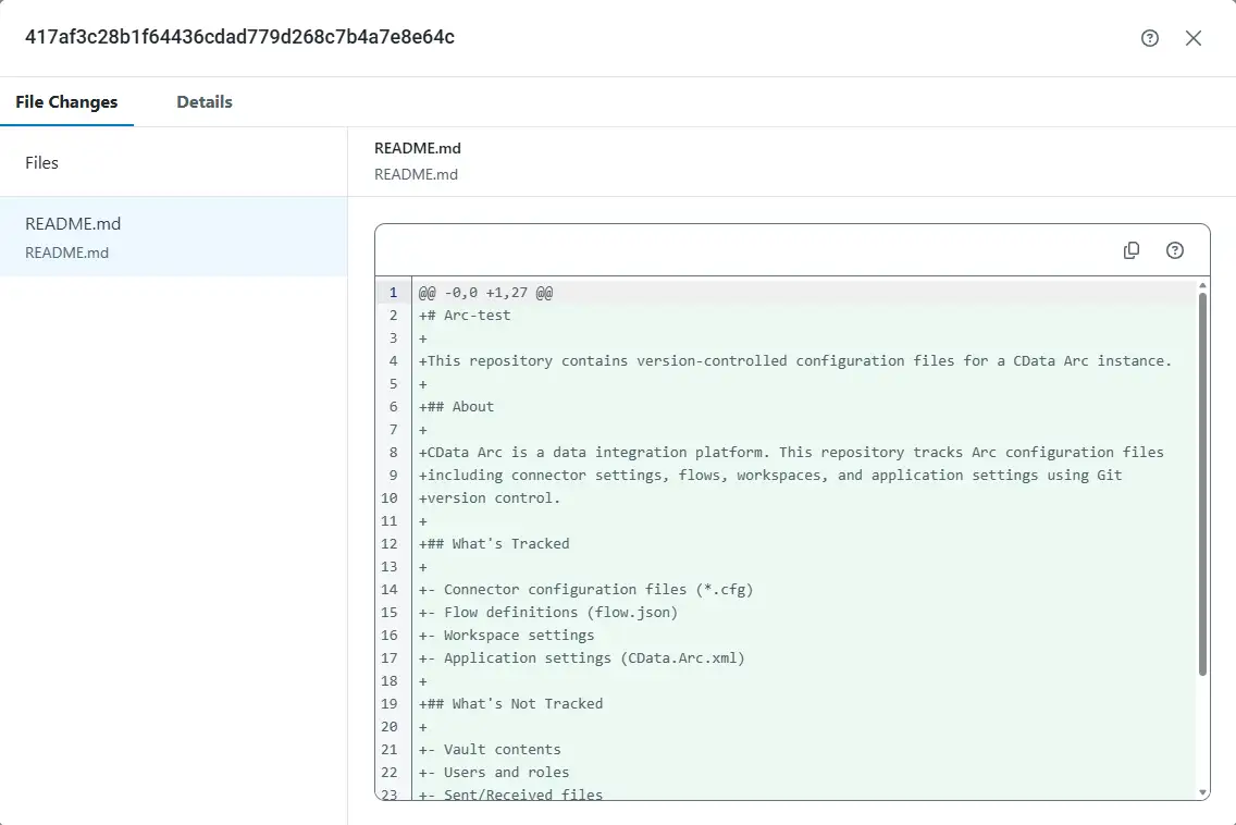 CData Arc の構成をGit でバージョン管理する方法