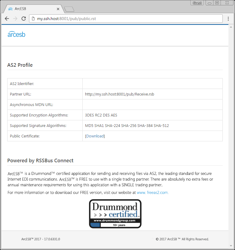 Connecting to Arc through the Cloud Gateway (using Postman).